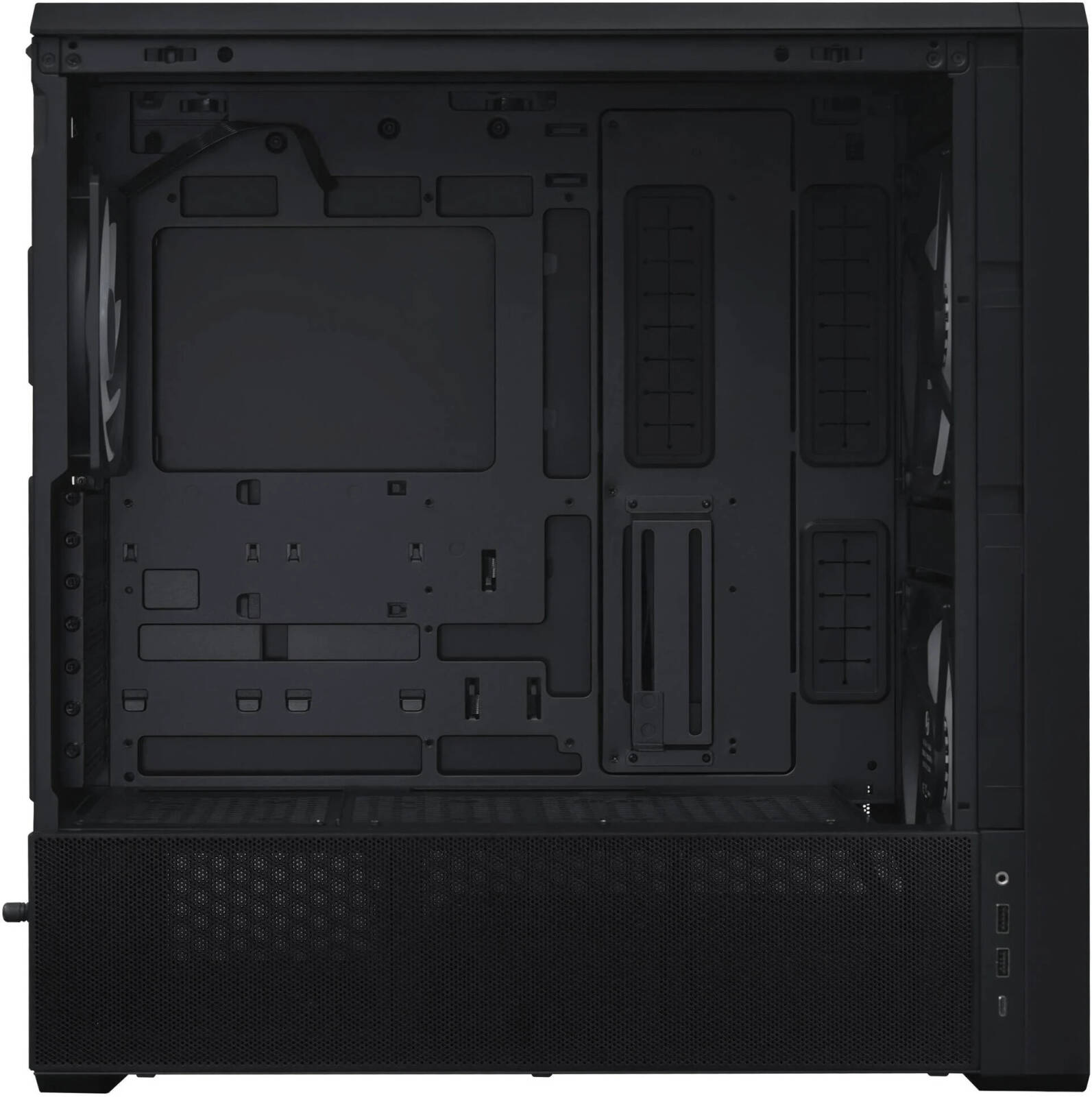 Lian Li LANCOOL 217 INF Infinity Mirror Computer Case, Mid-Tower ATX PC Case with Pre-Installed Fans, Black - كيس اسود