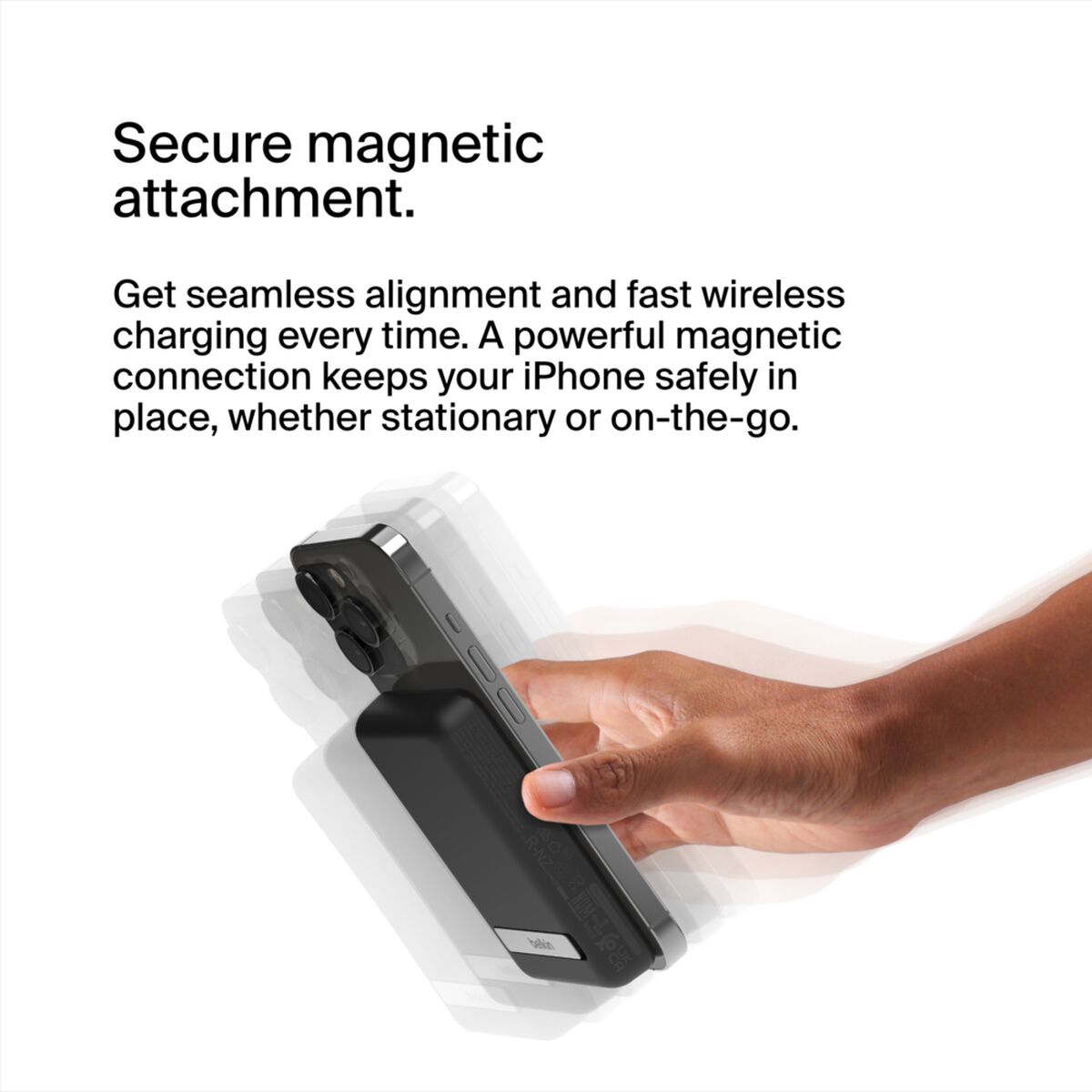Belkin BoostCharge Magnetic Wireless Power Bank 5K + Stand Black