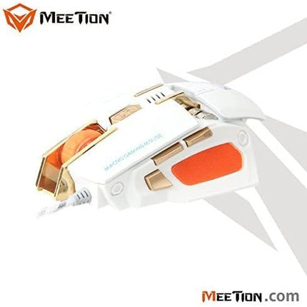 ماوس الألعاب MEETION USB السلكي M975 - أبيض - ماوس 