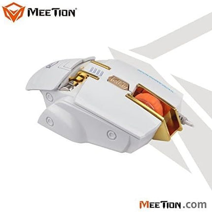 ماوس الألعاب MEETION USB السلكي M975 - أبيض - ماوس 