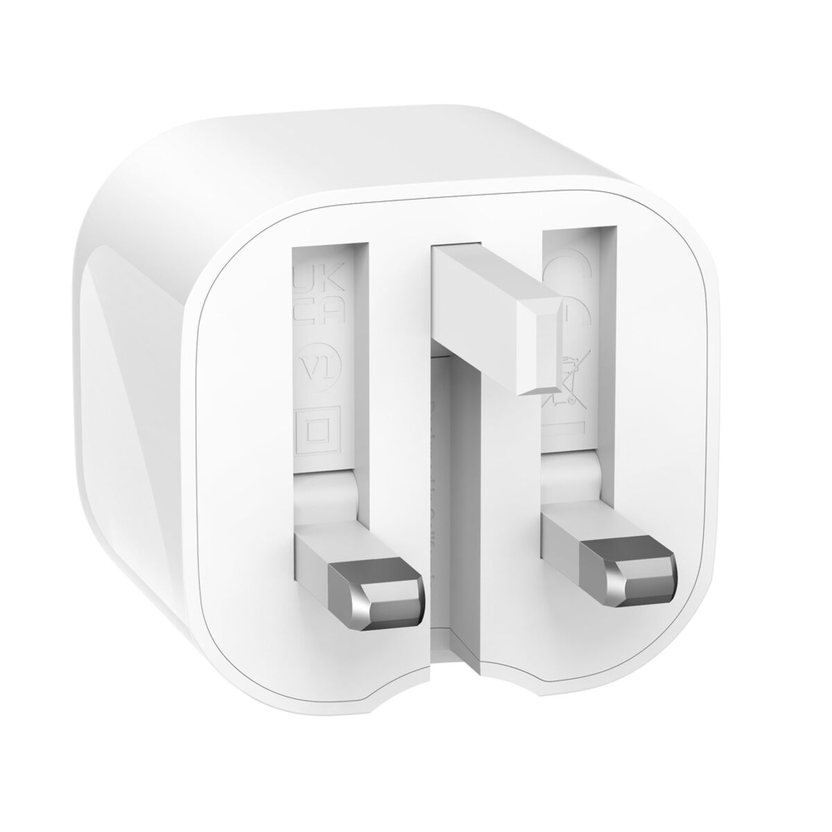 Belkin BoostCharge Pro 50W Dual USB-C GaN Wall Charger with PPS, UK Plug, White