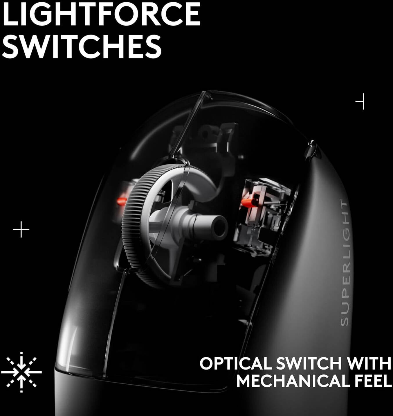 Logitech G PRO X SUPERLIGHT 2 SE Wireless Gaming Mouse, 44000 DPI, 888 IPS Speed, 88 G Max Acceleration, LIGHTFORCE Button Technology, 5 Buttons, HERO 2 Sensor, White - موس قيمنق لاسلكي