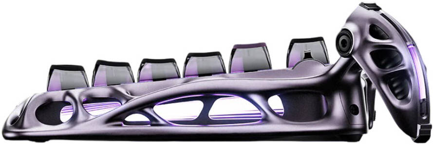 GRAVASTAR MERCURY V75 Pro Special Edition Gaming Keyboard - Iron Purple - كيبورد احترافي