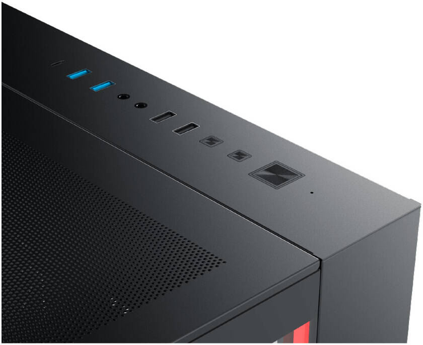 Xigmatek Aqua Ultra Air E-ATX Computer Case With RGB Fans , Black - كيس