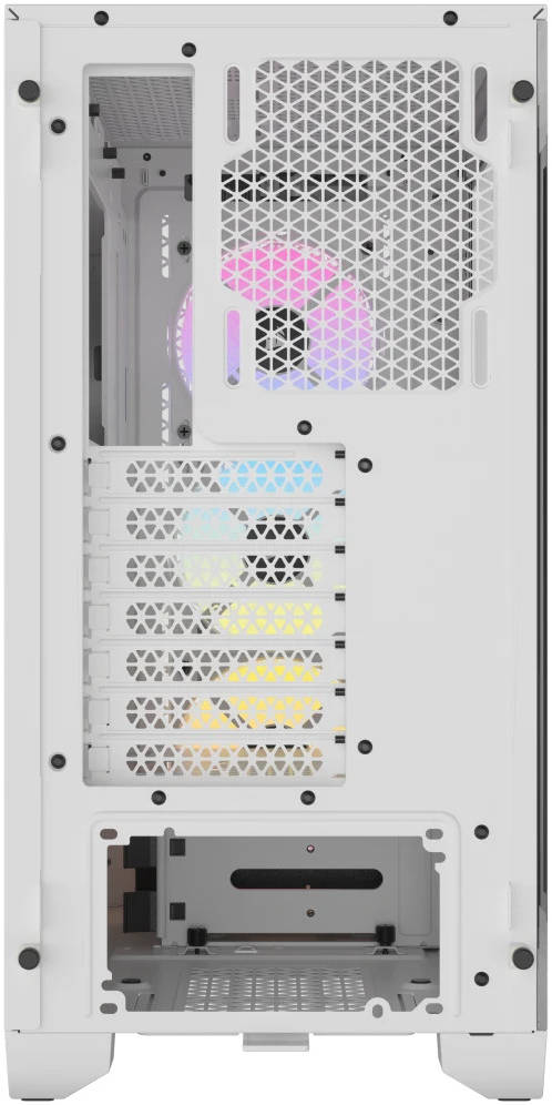 Corsair 3000D RGB AIRFLOW Tempered Glass Gaming Case (3x AR120 Fans Included) White - كيس أبيض