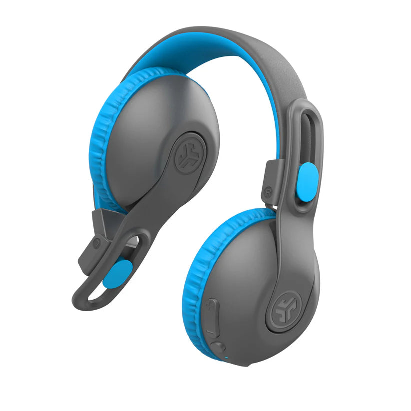 JLab JBuddies Studio 2 WIRELESS + WIRED KIDS HEADPHONES, Blue - سماعات لا سلكية للأطفال