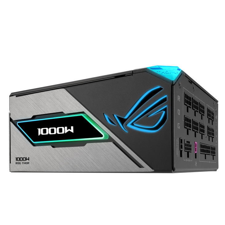 ASUS ROG THOR 1000 Platinum 3 GAMING Power Supply (80 Plus Platinum Certified, ATX 3.1, Magnetic OLED Display, Turbo Mode) - مزود الطاقة