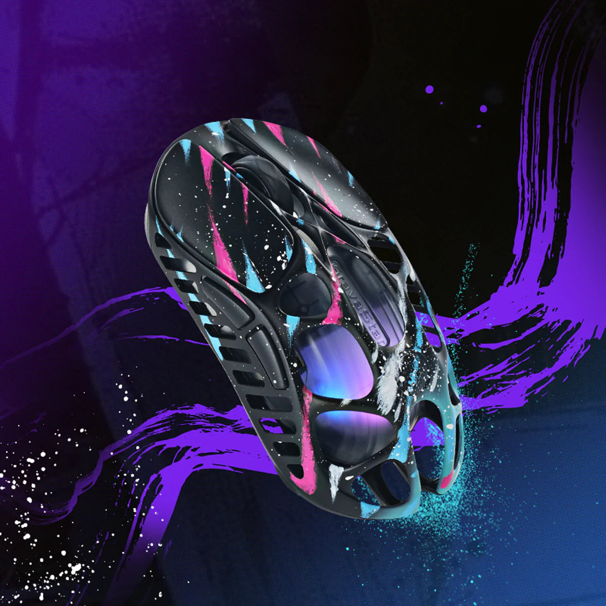 GravaStar Mercury X Pro Wireless Gaming Mouse GM+8K – Neon Graffiti Special Edition - ماوس قيمينغ احترافي