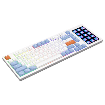 Ajazz AKP815 75% Gasket-mounted Low-profile Mechanical Keyboard with Customizable Touch Screen BROWN SWITCH - كيبورد خرافي