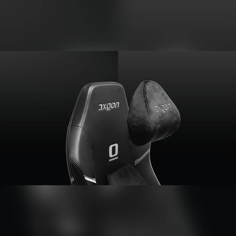 AXGON AX2CU2 Ultimate Gaming Chair, 4D Armrests, 180° Recline, Black & Silver - كرسي قيمنق فضي