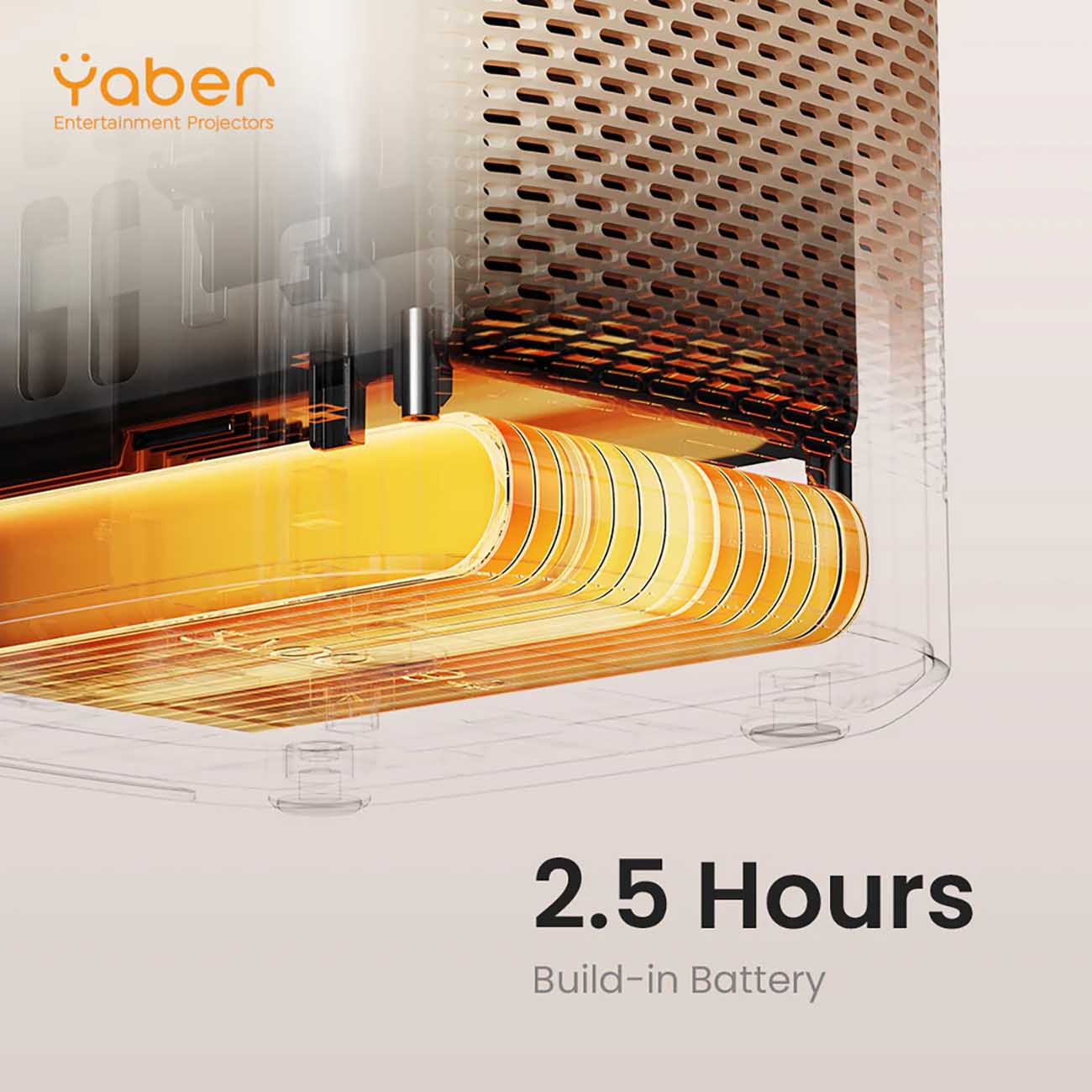 Yaber Projector T2 Plus Outdoor Projector 1080P Sound By JBL & Dolby Audio, WiFi, Bluetooth - جهاز عرض