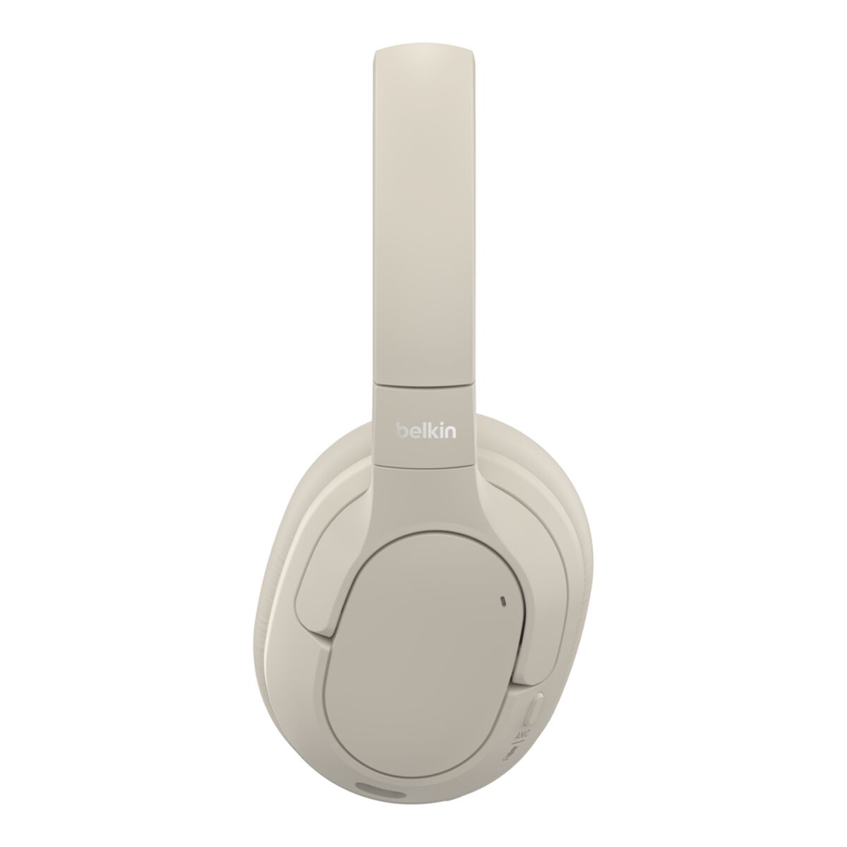 Belkin SoundForm Isolate Wireless Noise Cancelling Over-Ear Headphones, 60H Battery, Sand