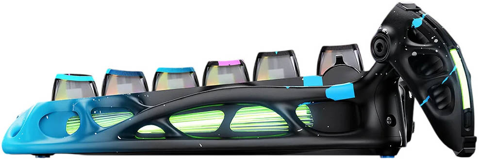 GRAVASTAR MERCURY V75 Pro Special Edition Gaming Keyboard – Neon Graffiti - كيبورد احترافي