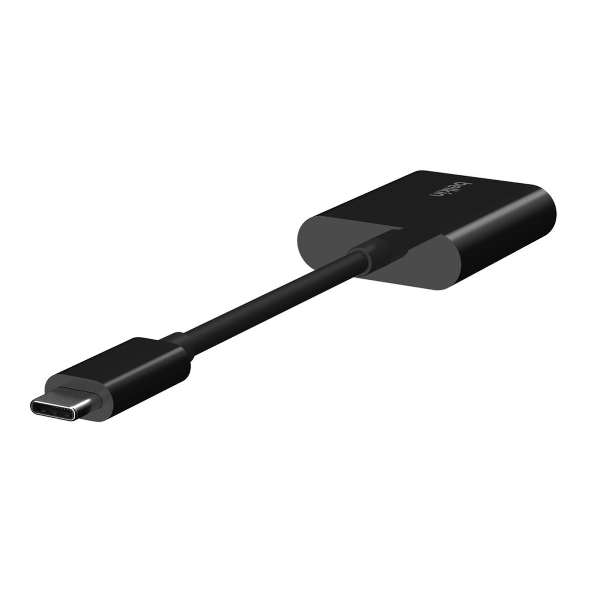 Belkin RockStar USB-C Audio + USB-C Charge Adapter, 60W PD Fast Charging, Black
