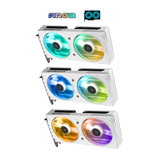 GALAX GeForce RTX™ 5060 EX White 8GB GDDR7 DLSS 4 - كرت شاشه أبيض