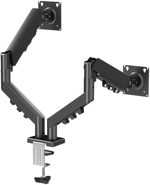 GAMEON GO-5550 Dual Monitor Arm – Gas Mechanical Spring Mount (Dual 17