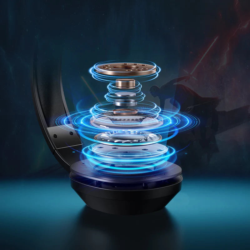 MCHOSE G9 Wired Gaming Headset,12ms Ultra Low Latency, AI Noise-Canceling Microphone, 7.1 Surround Sound, Custom EQ Adjustment, RGB Lighting, White - سماعات قيمنق