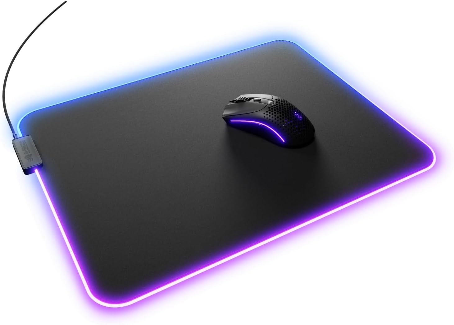 Glorious Mouse Pad GMP 2 GLED - XL 465mm x 355mm x 3mm, RGB - Black - ماوس باد