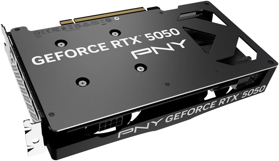 PNY NVIDIA GeForce RTX™ 5050 Dual Fan, Graphics Card (8GB GDDR6, 128-bit, SFF-Ready, PCIe® 5.0, HDMI®/DP 2.1, 2-Slot, NVIDIA Blackwell Architecture, DLSS 4) - كرت شاشه