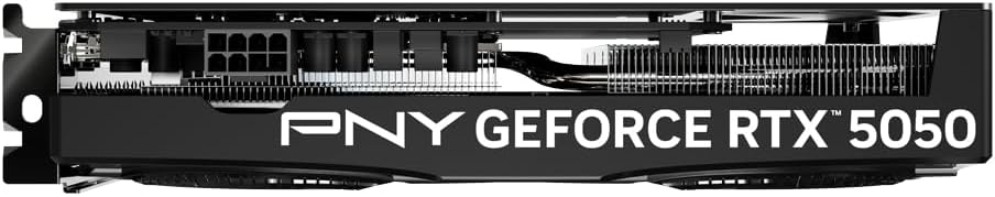 PNY NVIDIA GeForce RTX™ 5050 Dual Fan, Graphics Card (8GB GDDR6, 128-bit, SFF-Ready, PCIe® 5.0, HDMI®/DP 2.1, 2-Slot, NVIDIA Blackwell Architecture, DLSS 4) - كرت شاشه