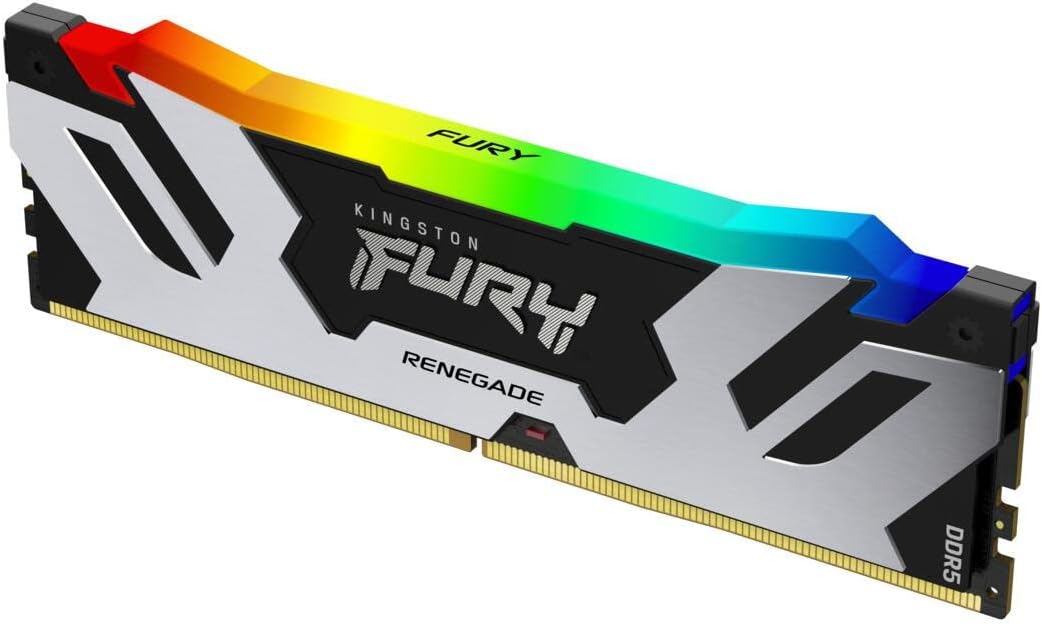 Kingston Fury Renegade Black RGB XMP 48GB 6400MT/s DDR5 CL32 DIMM Desktop Gaming Memory - رارم