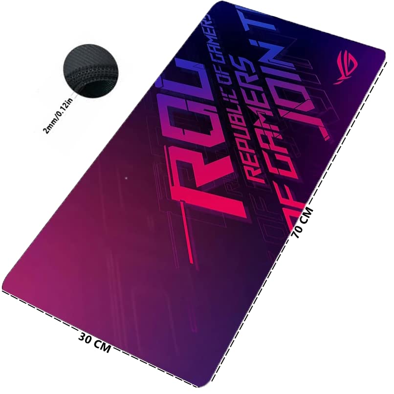 ASUS Rog gamer large mousepad XXL for e-sports gamers anti-slip base - 900x300x2mm - موس باد