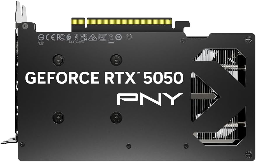 PNY NVIDIA GeForce RTX™ 5050 Dual Fan, Graphics Card (8GB GDDR6, 128-bit, SFF-Ready, PCIe® 5.0, HDMI®/DP 2.1, 2-Slot, NVIDIA Blackwell Architecture, DLSS 4) - كرت شاشه