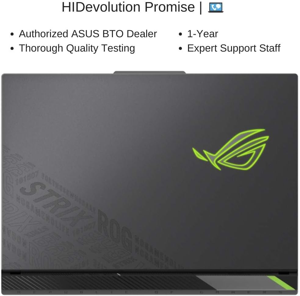 Asus ROG Strix G16 Gaming Laptop G614PR-G016W, 16-inch FHD 165Hz, R9 8940HX, RTX 5070Ti 12GB, 16GB Ram, 1TB SSD, Gray - لابتوب قيمنق