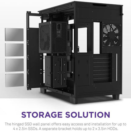 NZXT H Series H9 Flow Edition Black ATX Mid-Tower Case - كيس أسود