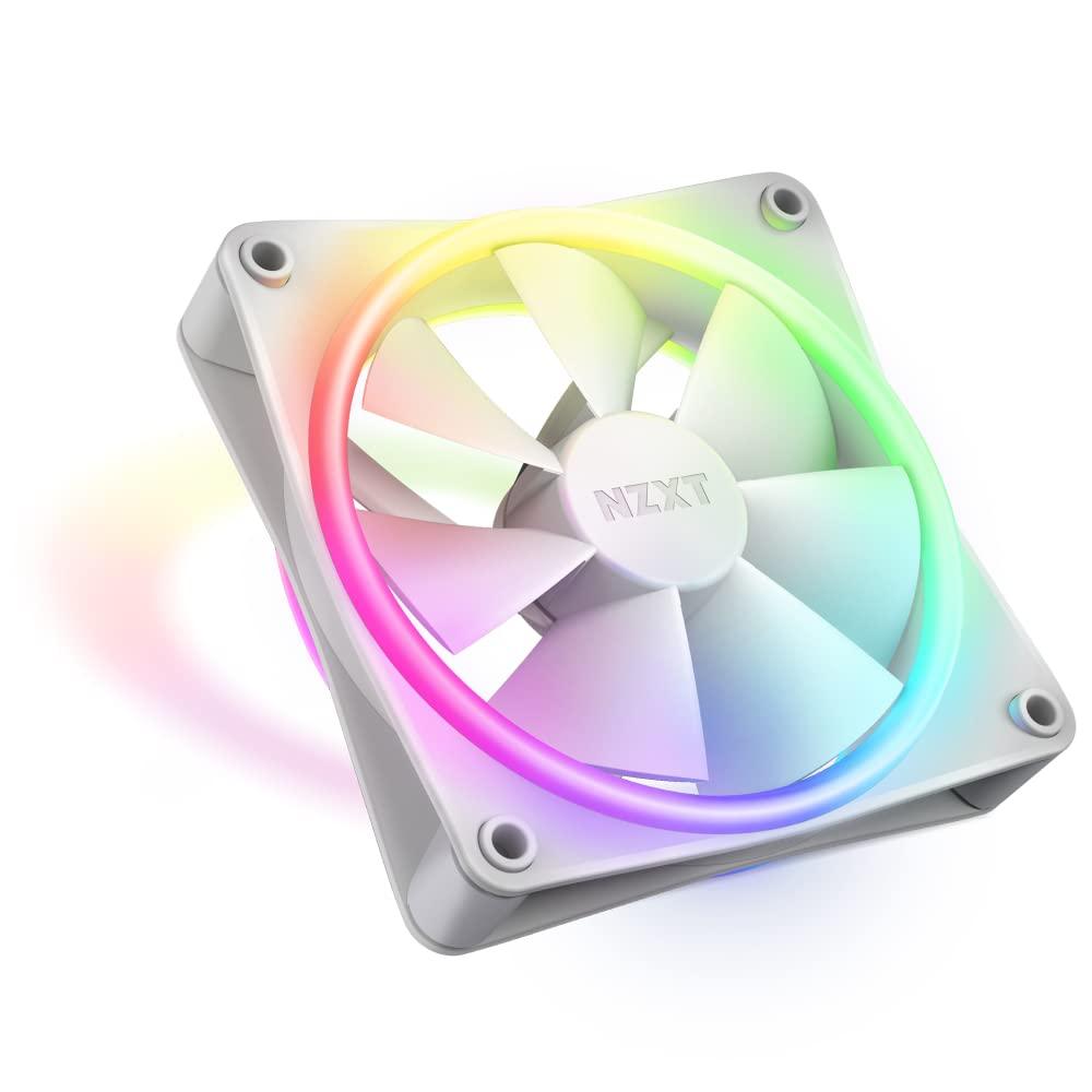 NZXT F120 120mm RGB Duo Single Fan - White - مروحة NZXT F120 120mm RGB Duo Single Fan - White - مروحة
