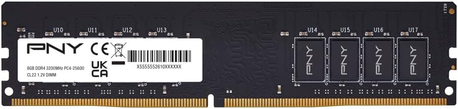 PNY 8GB DDR4 3200MHz Desktop RAM – PC4-25600 CL22 High-Speed Performance Memory Upgrade - رام