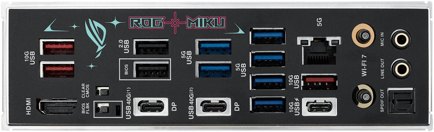 ASUS ROG STRIX X870E-H Gaming WIFI7 & BT Hatsune Miku Edition Motherboard - لوحه أم نسخه خاصه