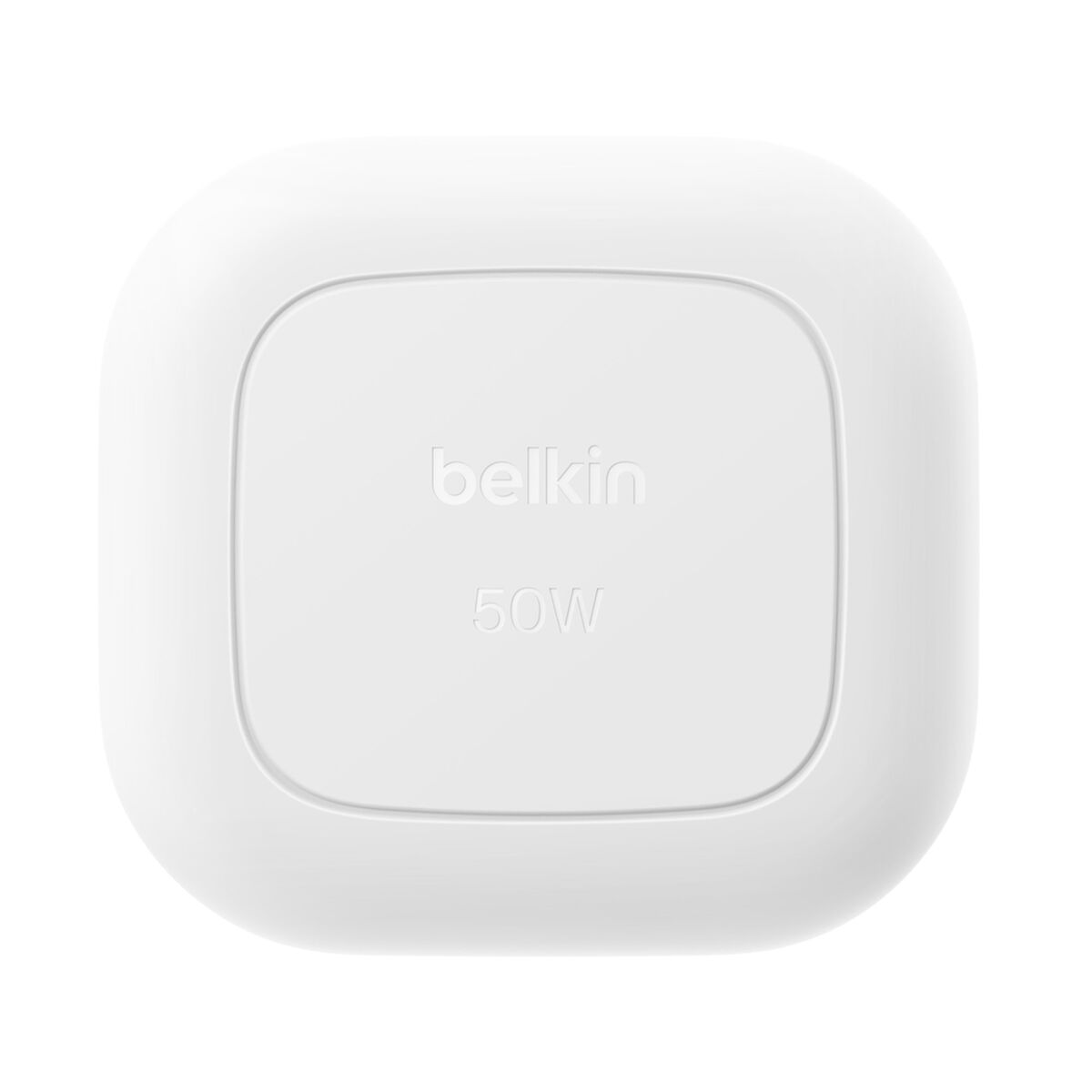 Belkin BoostCharge Pro 50W Dual USB-C GaN Wall Charger with PPS, UK Plug, White