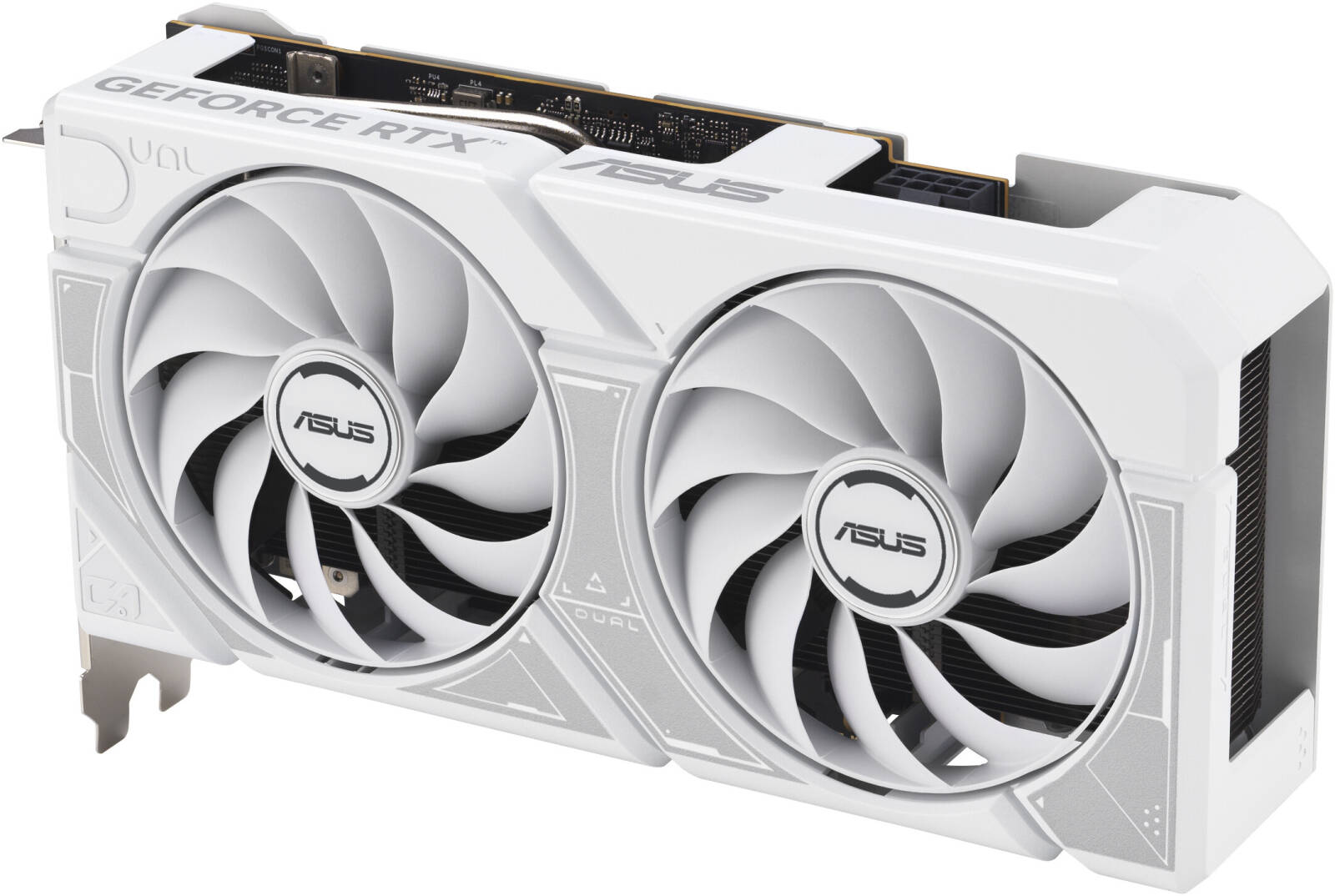 ASUS Dual GeForce RTX 5060 White OC Edition 8GB GDDR7 Graphics Card, 8GB GDDR7 128-Bit Memory, 2535MHz Boost Clock, 28 Gbps Memory Speed, 3840 CUDA Cores, PCI Express 5.0, White - كرت شاشه أبيض