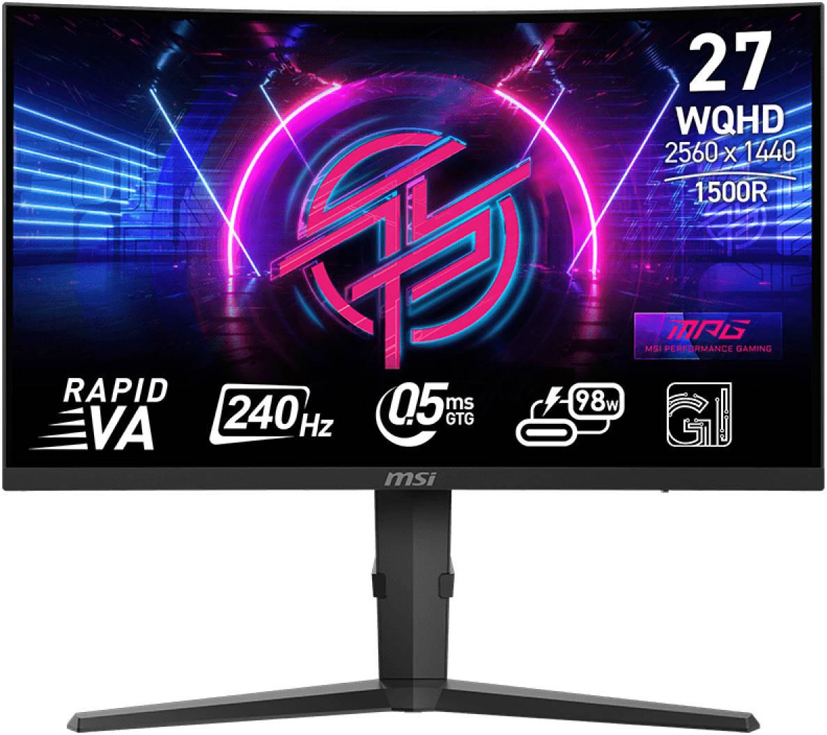 Cpu Inbuilder Monitor MSI MPG 275CQRXF Curved Gaming Monitor, 27