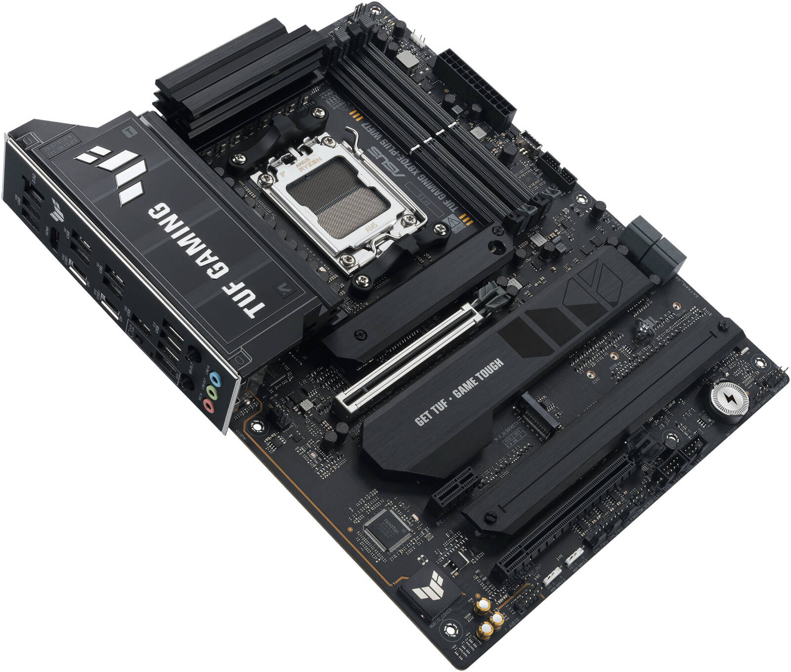 ASUS TUF GAMING X870E-PLUS WIFI7 ATX AM5 Motherboards, AMD X870E Chipset, DDR5 - لوحه ام