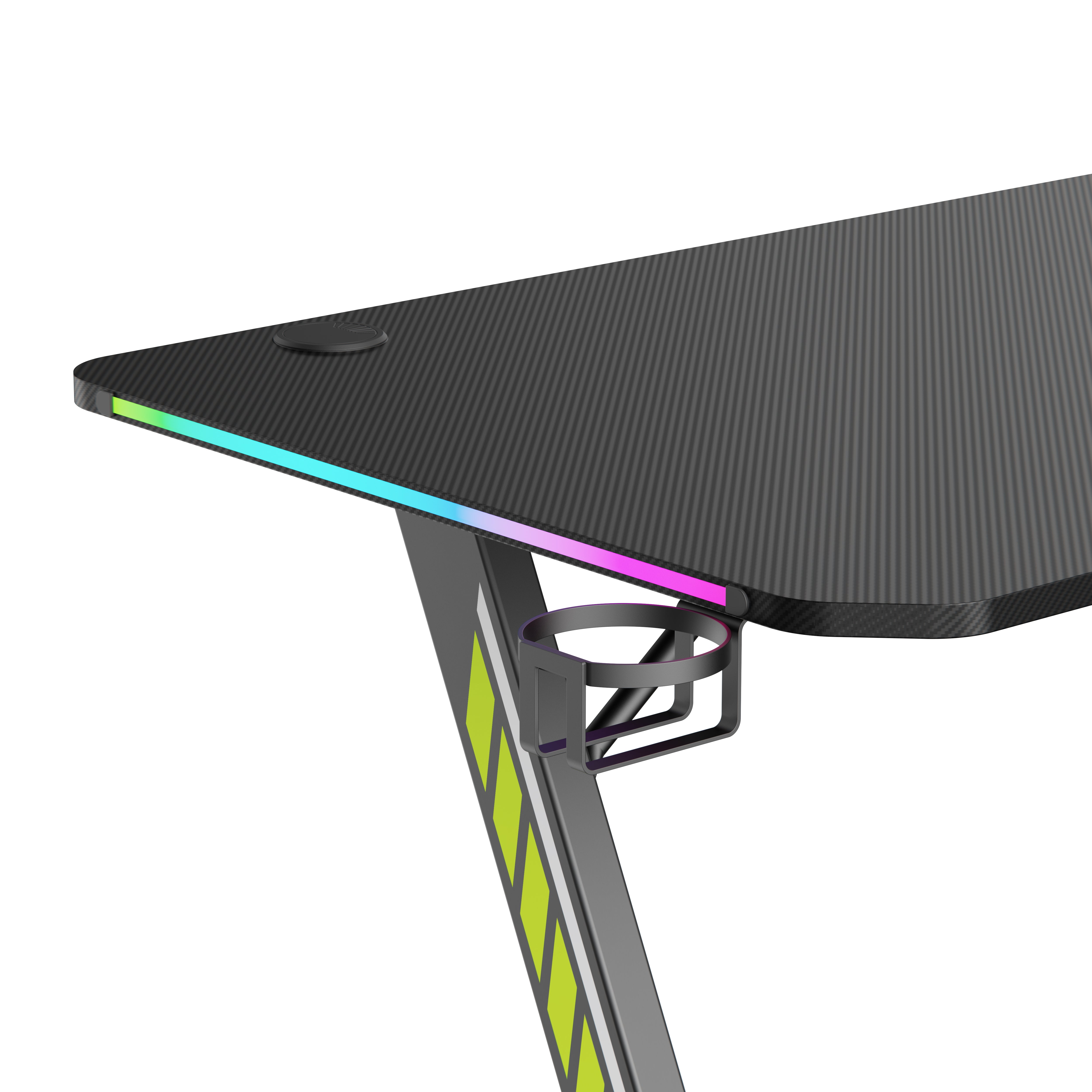 WJ COOLMAN Z 902 GAMING TABLE RGB (  120 CM x 60 CM ) BLACK -  طاوله ار جي بي