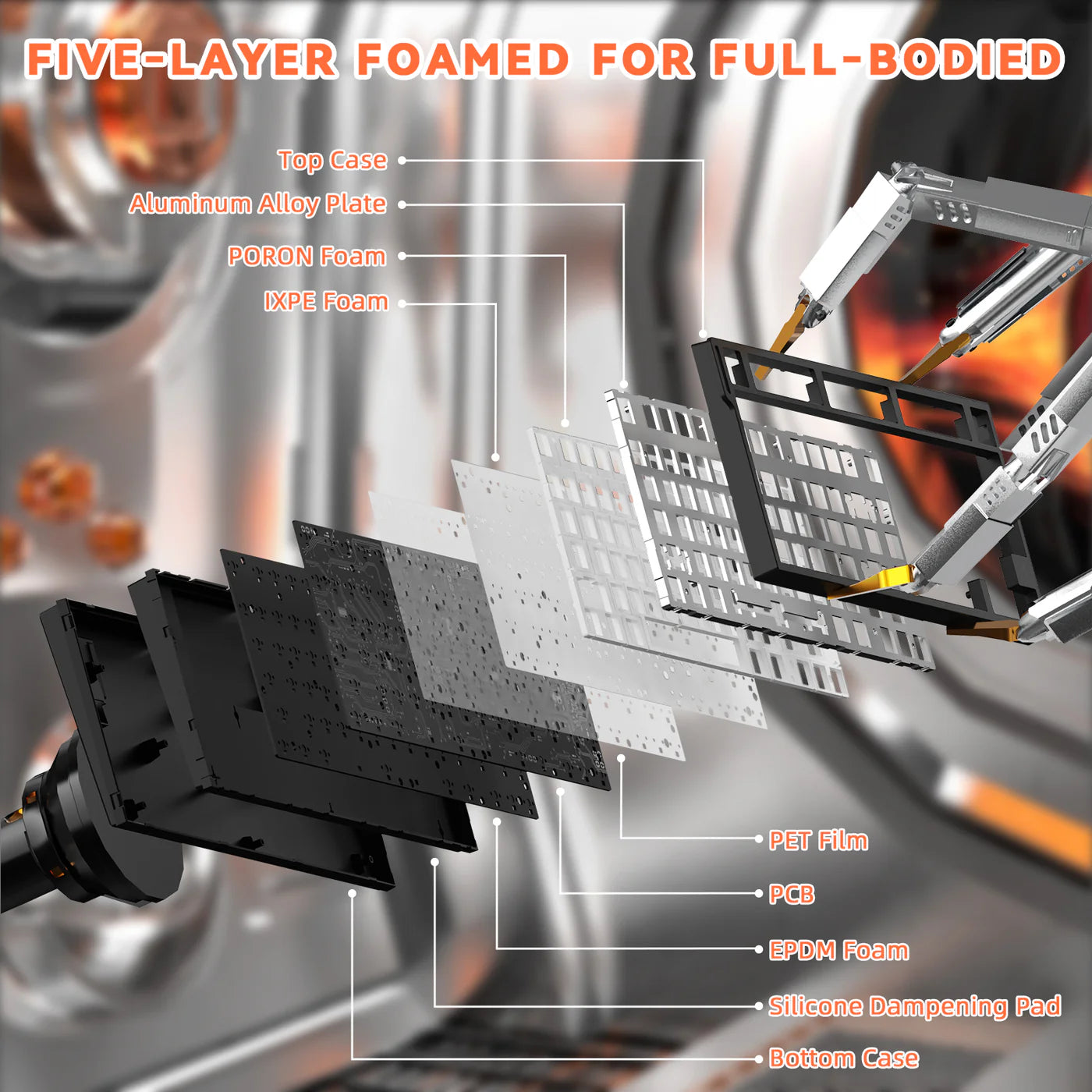 ATTACK SHARK R82 HE Rapid Trigger Keyboard Magnetic Switch with 0.005MM RT Black - كيبورد مغناطيسي أسود