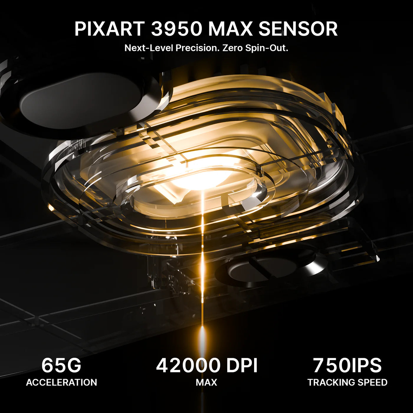 Attack Shark V8 Wireless Gaming Mouse 8000Hz PAW3950MAX Sensor Nordic 54L15, Black - ماوس قيمنق وايرليس