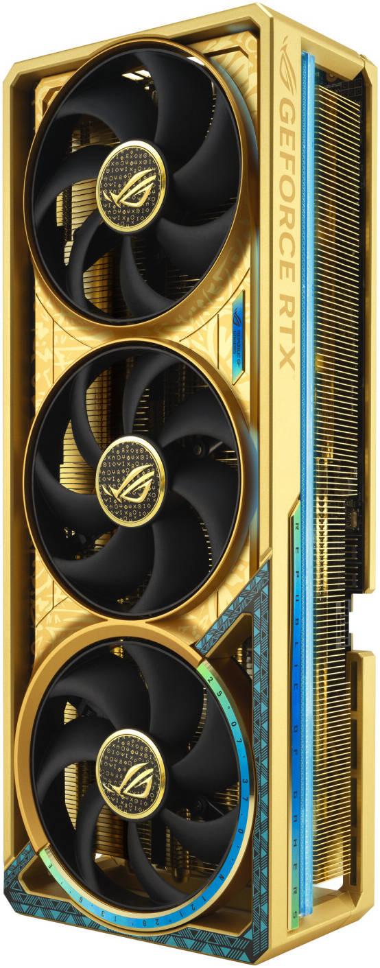 Asus ROG Astral Dhahab Edition GeForce RTX 5090 32GB OC GDDR7 Graphics Card - Dhahab Edition -6.5G GOLD -   كرت الشاشة مطلى بل ذهب