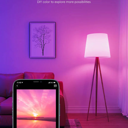 Govee Wi-Fi+ Bluetooth RGBWW Smart LED Bulb - إضاءة