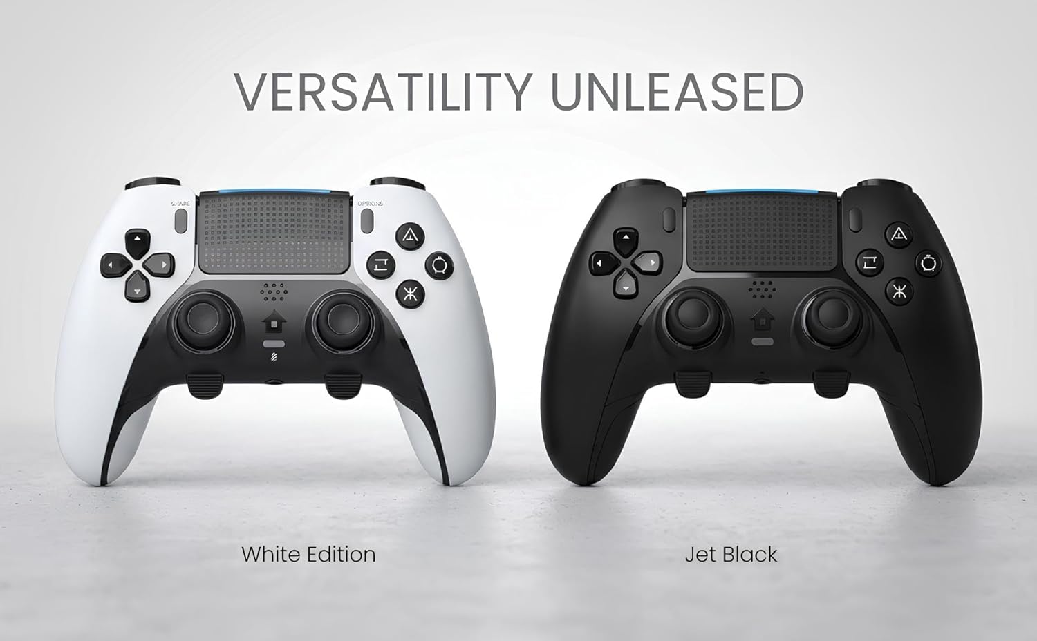 EpicArma PS5 & PC Wireless Controller Gamepad, 6-Axis Gyro, Custom Rear Triggers, Black