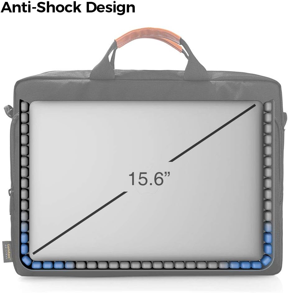 tomtoc 15.6 multi-function laptop Shoulder messenger bag briefcase for 15