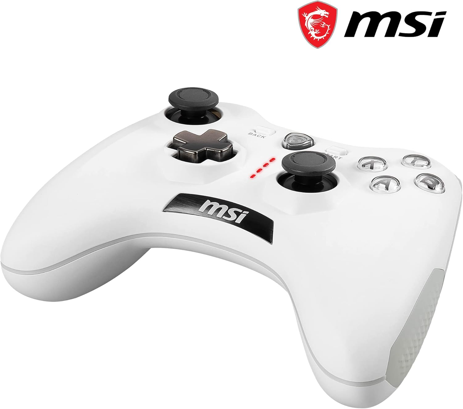 MSI FORCE GC20 V2 Wired Gaming Controller – White - يد تحكم بيضاء MSI FORCE GC20 V2 Wired Gaming Controller – White - يد تحكم بيضاء