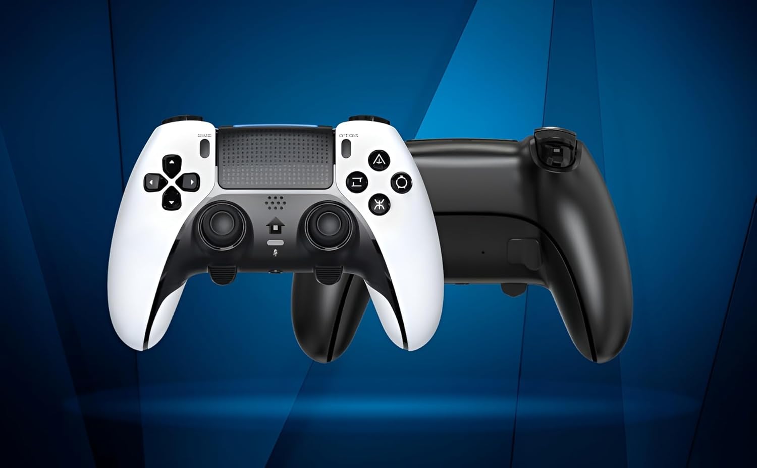 EpicArma PS5 & PC Wireless Controller Gamepad, 6-Axis Gyro, Custom Rear Triggers, Black
