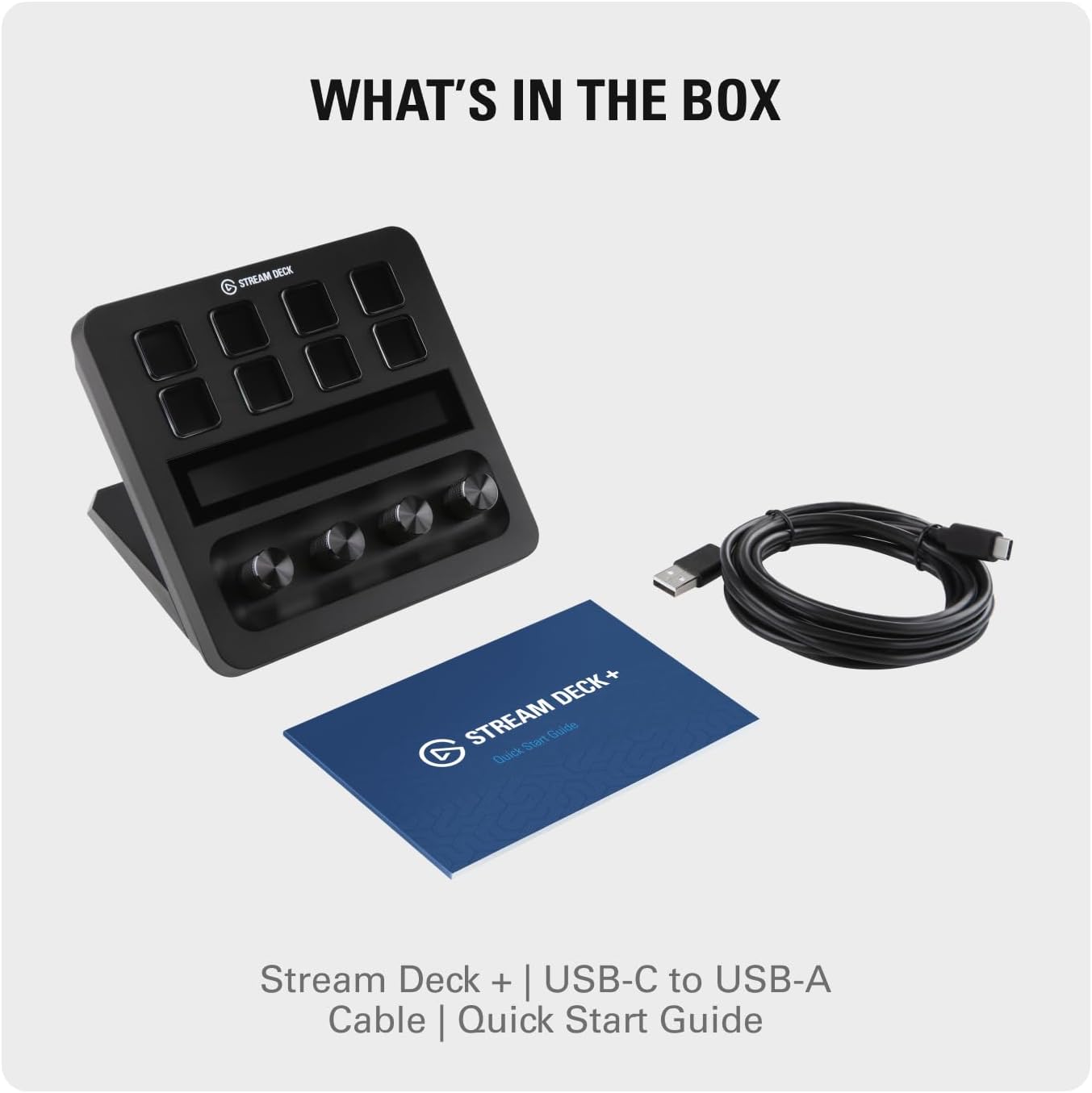 Elgato Stream Deck +, Audio Mixer, Production Console and Studio Controller for Content Creators, Streaming, Gaming, with customizable touch strip dials and LCD keys, works with Mac and PC - مكسر صوت معه ستريم