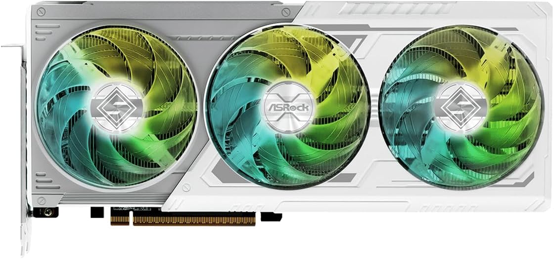 ASRock AMD Radeon RX 9070 XT Steel Legend 16GB White GPU - كارت شاشة ابيض