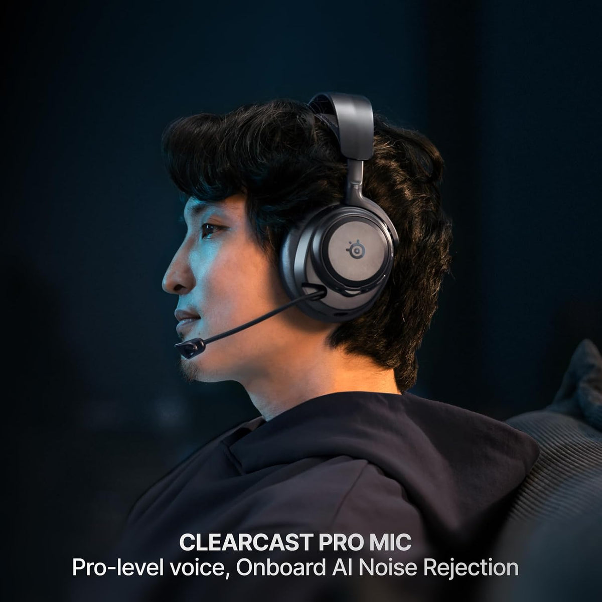 SteelSeries Arctis Nova Pro Omni Black Multi-System Wireless Gaming Headset – Active Noise Cancellation, Hi-Res Audio, Hot-Swappable Batteries & GameHub OLED سماعة لا سلكية احترافية