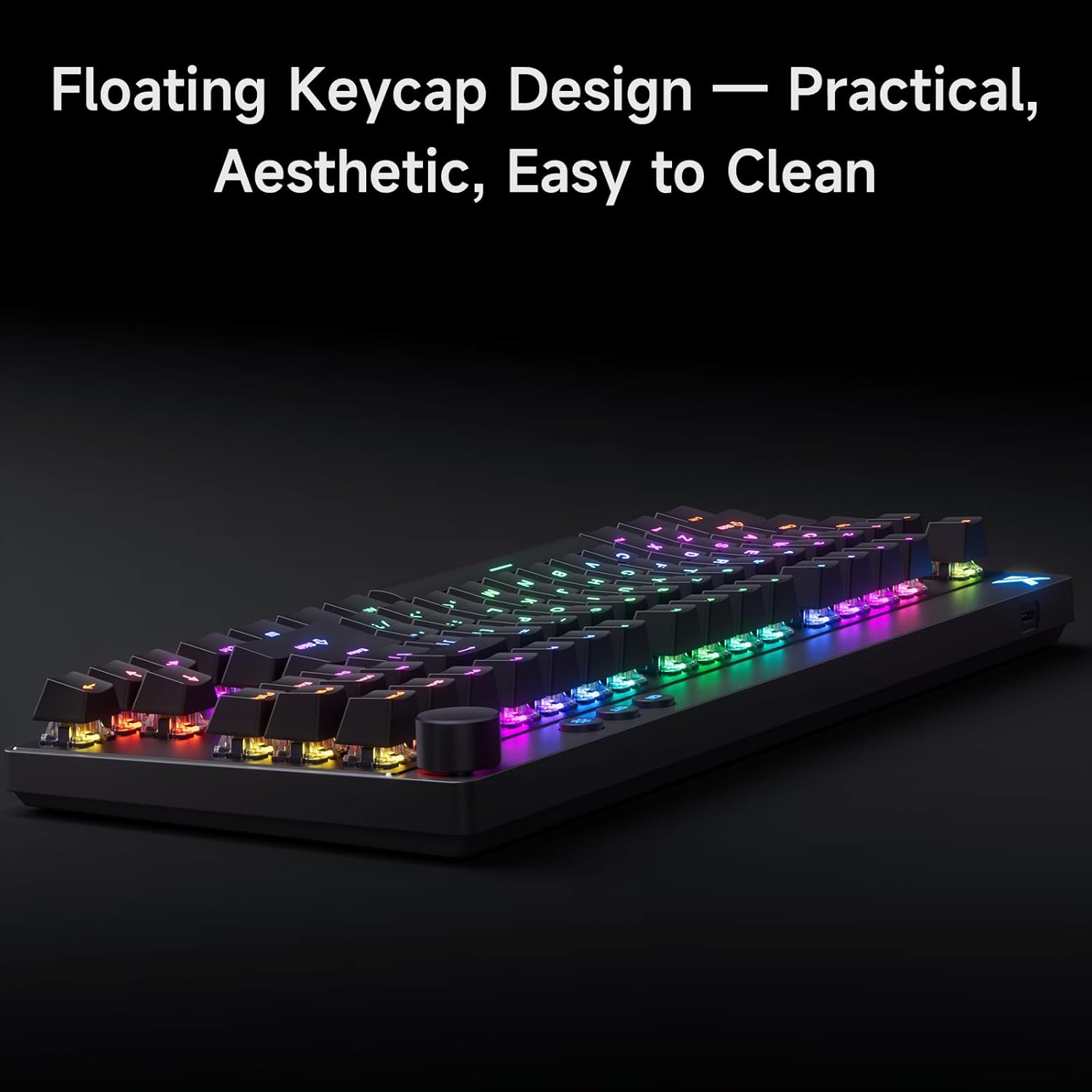 MCHOSE Mix 87 TKL  (E-Sports) Black Wired Gaming Keyboard Magnetic Switch Hall Effect Keyboard - كيبورد ميكانيكي