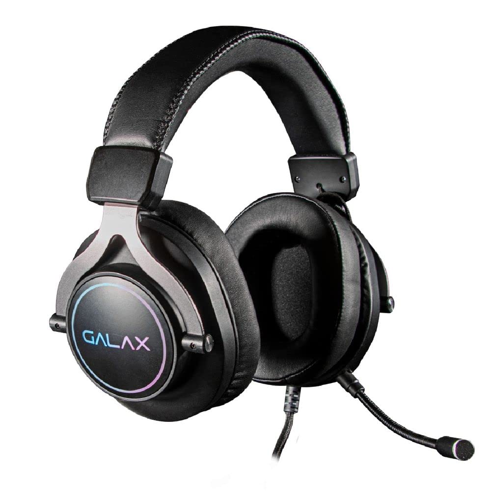 GALAX Gaming Headset SNR-03, 7.1 Surround Sound, RGB, USB, Black - سماعات قيمنق
